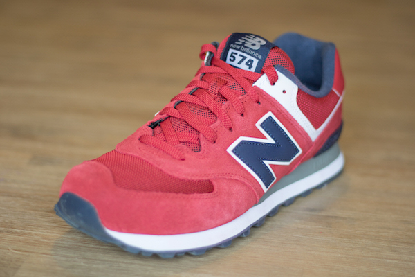 new balance 574 rouge homme